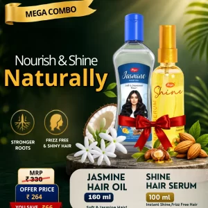 Mega Combo Dey’s Jasmine Hair Oil + Dey’s Shine Hair Serum