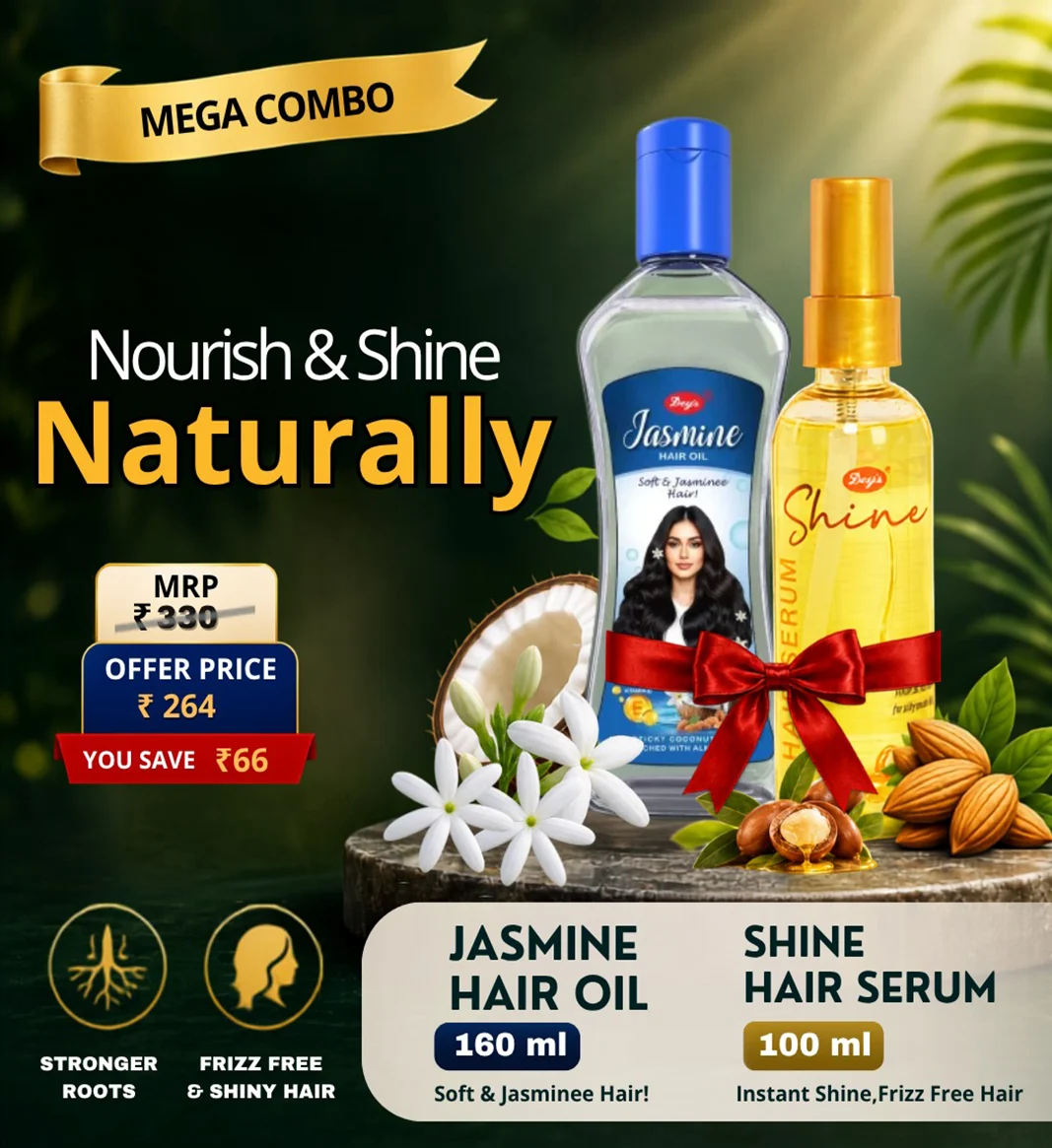 Mega Combo Dey's Jasmine Hair Oil + Dey's Shine Hair Serum